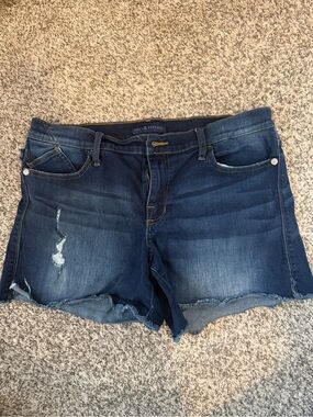 Rock & Republic Dark Wash Denim Cutoff Shorts - Blue